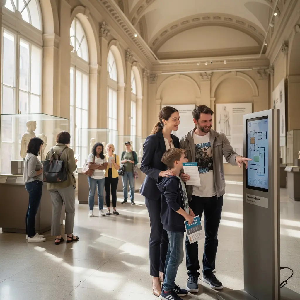 Reisende genießen eine Bootsfahrt auf dem Rhein, umgeben von Weinbergen.